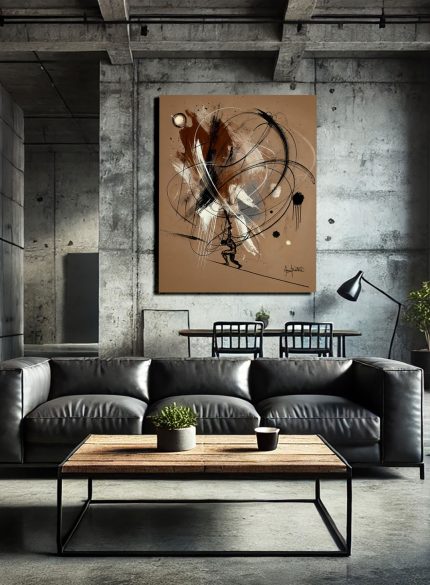 Atlas Mythology Painting | Figurative Abstract Canvas