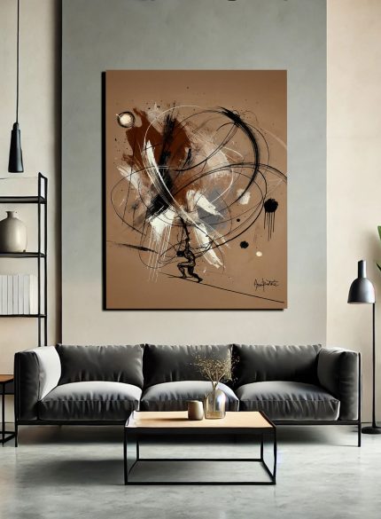 Atlas Mythology Painting | Figurative Abstract Canvas