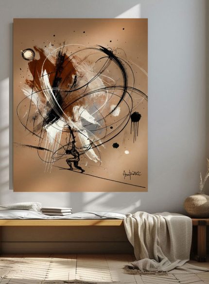 Atlas Mythology Painting | Figurative Abstract Canvas