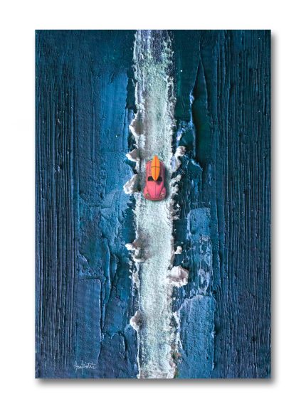 Custom Aerial Car Wall Art Painting on Canvas