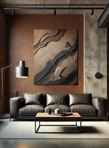 Textured Mountain Bike Cyclist