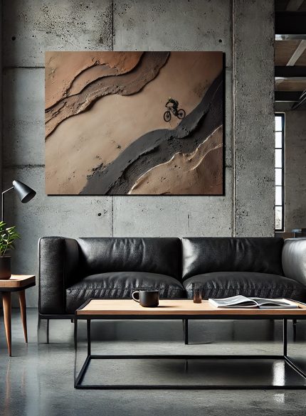 Textured Mountain Bike Cyclist