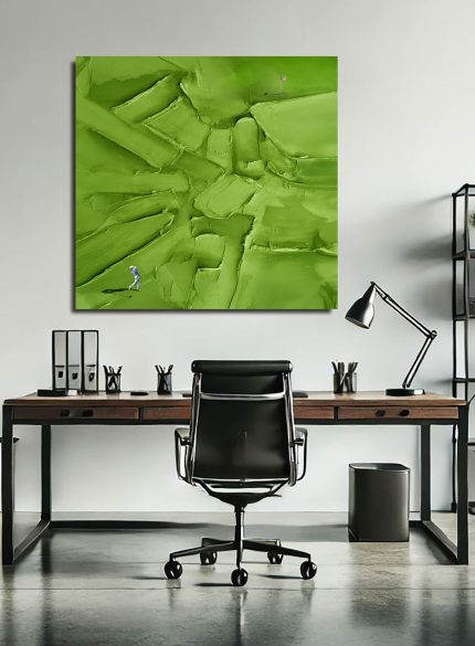 Textured Green Golf Wall Art Painting | 3D Sports Canvas Decor for Men & Women