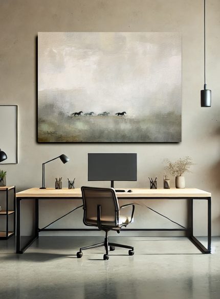 Horse Painting on Canvas – Large Original Equine Art