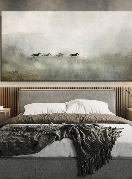 Horse Painting on Canvas – Large Original Equine Art