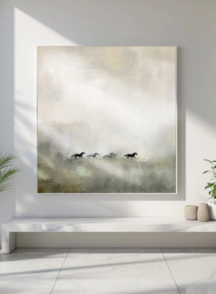 Horse Painting on Canvas – Large Original Equine Art