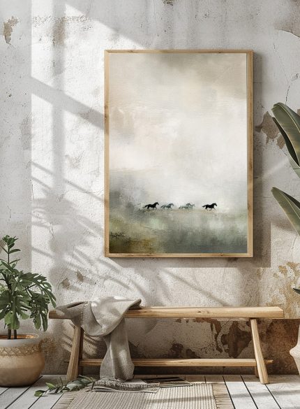 Horse Painting on Canvas – Large Original Equine Art