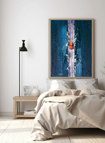 Custom Aerial Car Wall Art Painting on Canvas