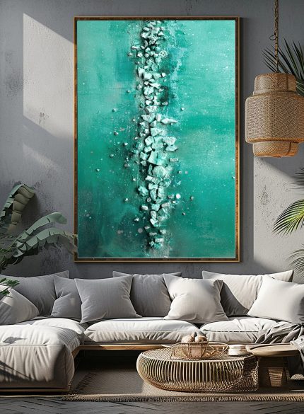 Bold 3D Abstract Sculpture Painting | Textured Canvas Art