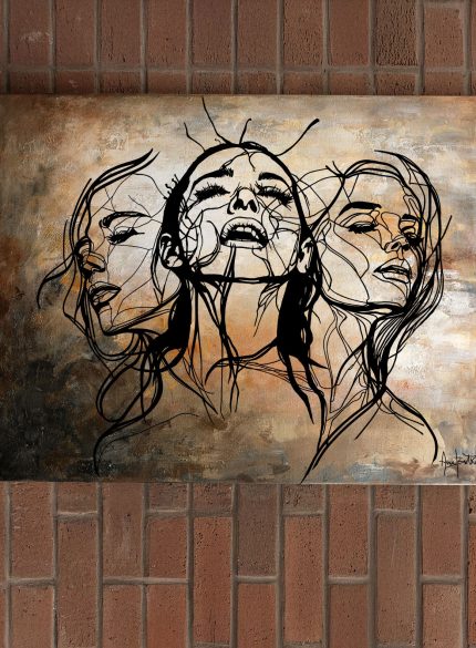 The Three Graces -Abstract Woman Portrait