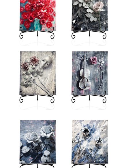 Personalised Ceramic Photo Tile – Luxury Gift in Elegant Black Presentation Box + Metal Stand & Certificate